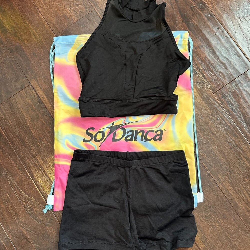 Só Dança Kylia Top + Allison Shorts + Cinch Sack